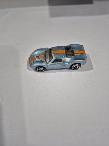 1999 Hot Wheels Ford GT-40 Diecast Car Toy Blue Orange 32 - Picture 3 of 4