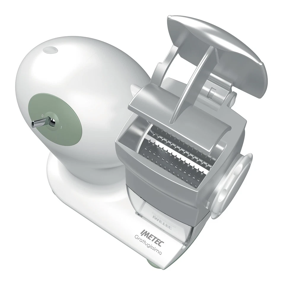 Imetec Grattugia elettrica 150W GRATTUGISSIMA Bianco e Verde 7480 - Immagine 3 di 4