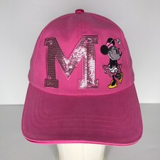 Disney Minnie Mouse Pink Sequin Girls Adjustable Hat