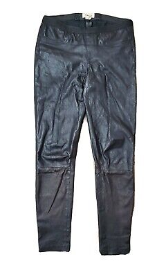 Helmut Lang Black Leather Lambskin Skinny Pants Leggings Helmut Lang Black Leather Lambskin Skinny Pants Leggings