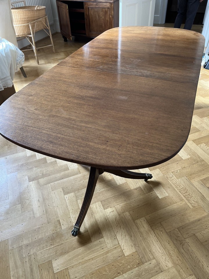 Vintage Mahogany Twin Pedestal Dining Table eBay