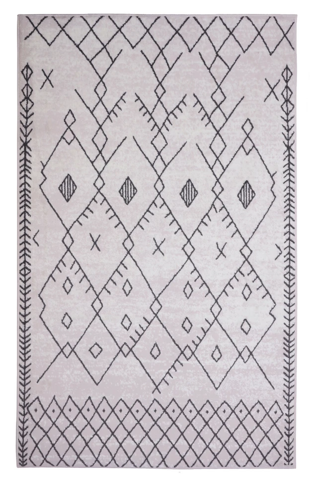 Trellis Bohemian - 2'x4' Moroccan Faded Transitional Area Rug - 511 - Image 3 of 4