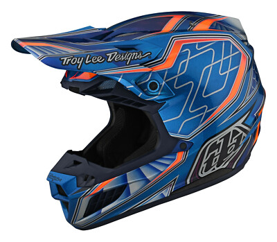 TROY LEE DESIGNS TLD SE5 COMPOSITE HELMET LOW RIDER BLUE NEW MOTOCROSS MX  SALE UK