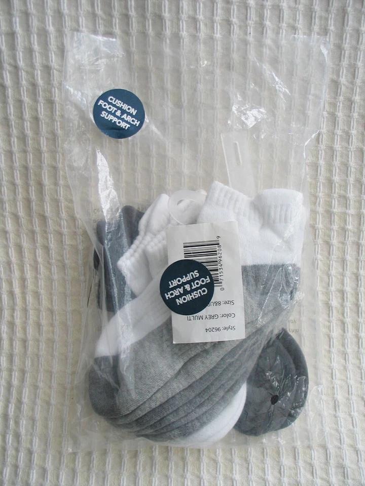 Oshkosh B'gosh Kid 5-Pack Ankle Socks | Cushion Foot & Arch Support | Size 8+up - Image 2 of 4