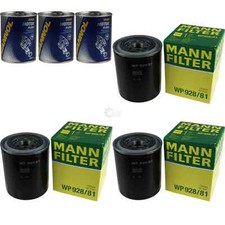 3x Original MANN Ölfilter WP 928/81 + 3x SCT Motor Flush Motorspülung