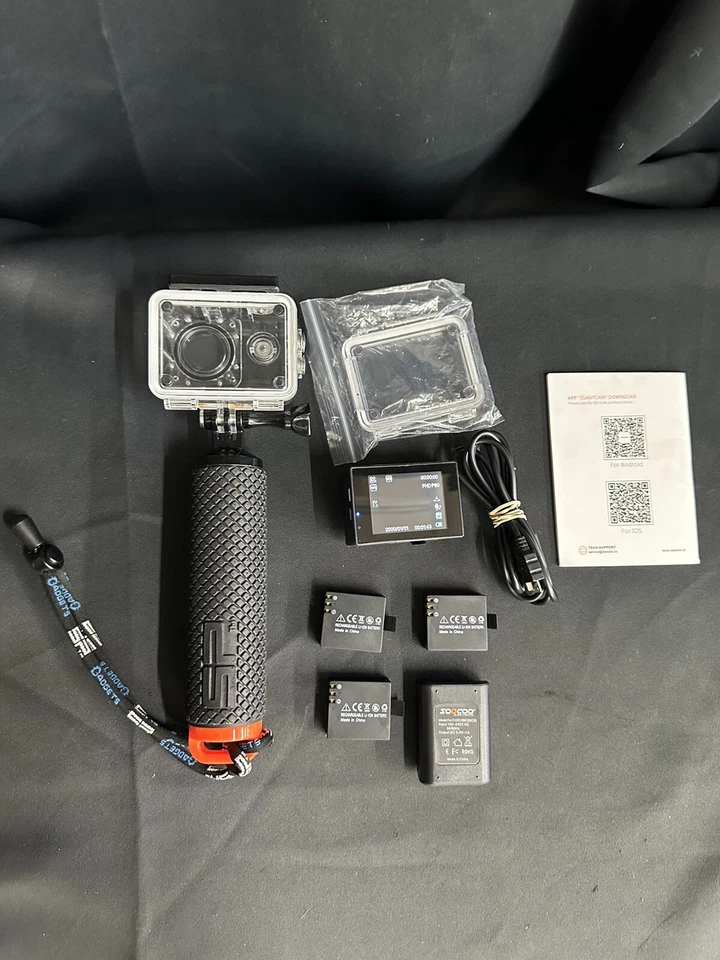 Soocoo C30 4K Action Camera + Accessories (Missing Battery Cover) - Image 4 of 4