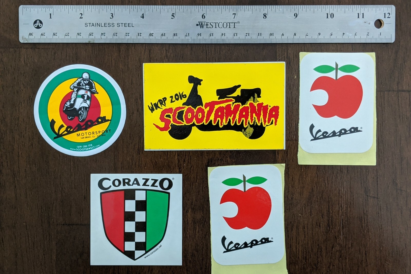 VESPA & SCOOTER STICKER SET - Lot of 5 - FREE SHIPPING! - Rally Reggae ...