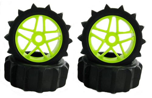 1/8 RC Off Road Paddles Tires Sand Snow Buggy tyres 120mm & Hex 17mm Wheels 4pcs - Picture 36 of 37