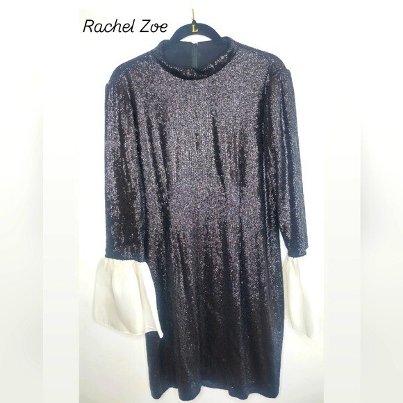 rachel zoe black sequin dress This Is Rachel Zoe's Go-To Look For Any Night Out