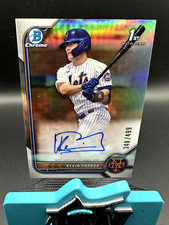 Kevin Parada 2022 Bowman Chrome 1st Bowman Refractor Auto /499 New York Mets