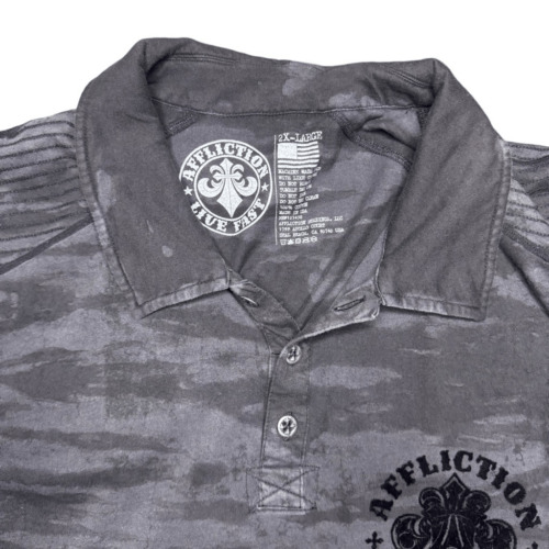 Y2k affliction polo - Gem Y2k affliction polo - Gem