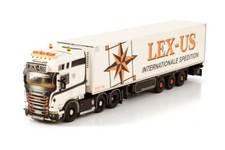 WSI Models Scania Lex-us; Scania Streamline Topline 6x2 Twin Steer Reefer Trailer 3 Axle 1:50 01-3790