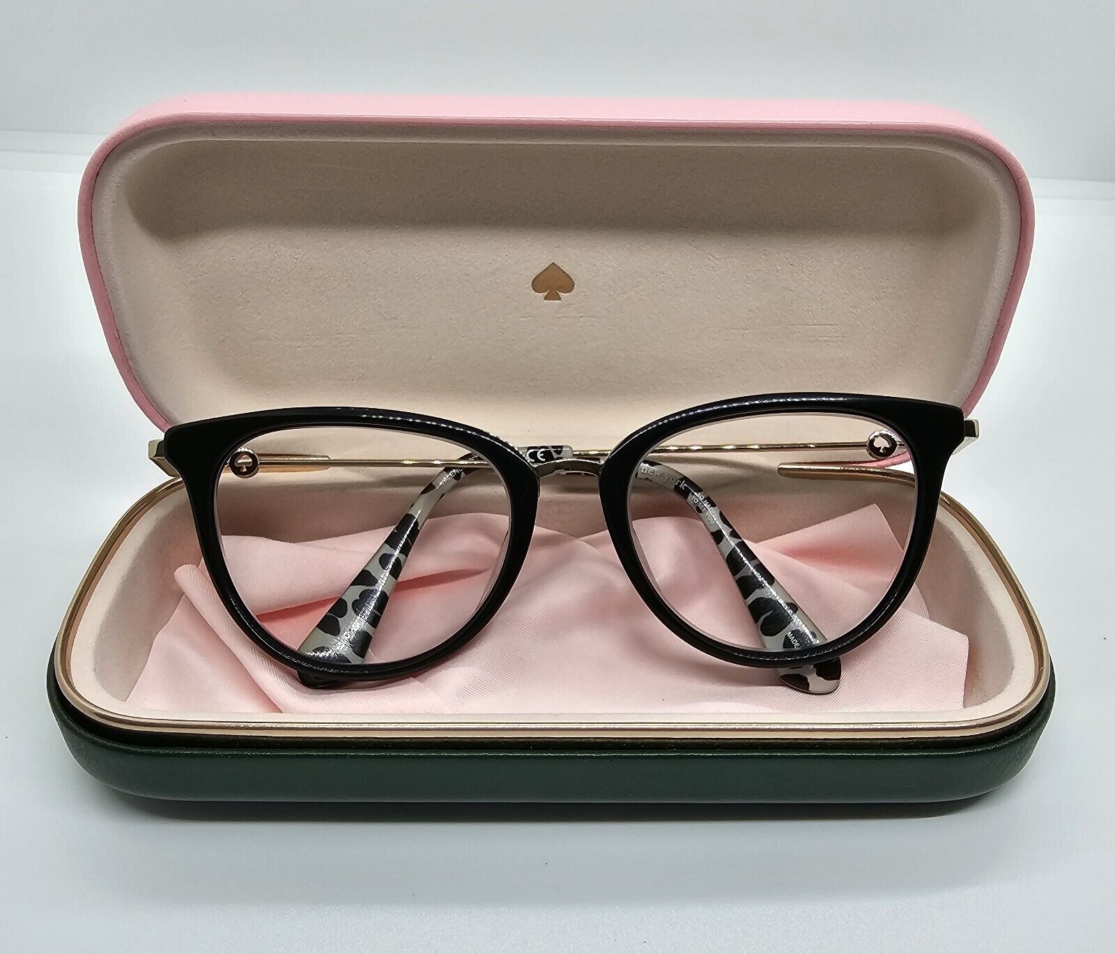 Kate Spade Valencia/G 807 Eyeglasses Womens Black Full Rim Cat Eye 52mm  Preowned