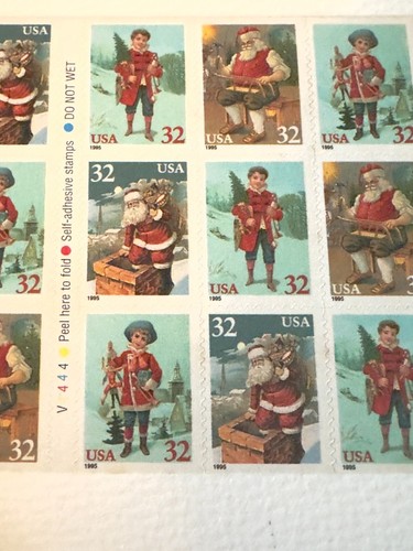 1995 Scott 3011 - 32 cent booklet Holiday Greetings Stamps 20 Self Adhesive - Picture 4 of 10
