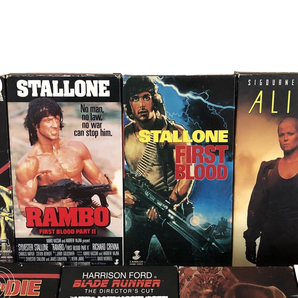 VHS Movie Lot of 9 ~Stallone, Schwarzenegger, Bruce Willis, Weaver, Spike Lee VG - Image 3 of 4