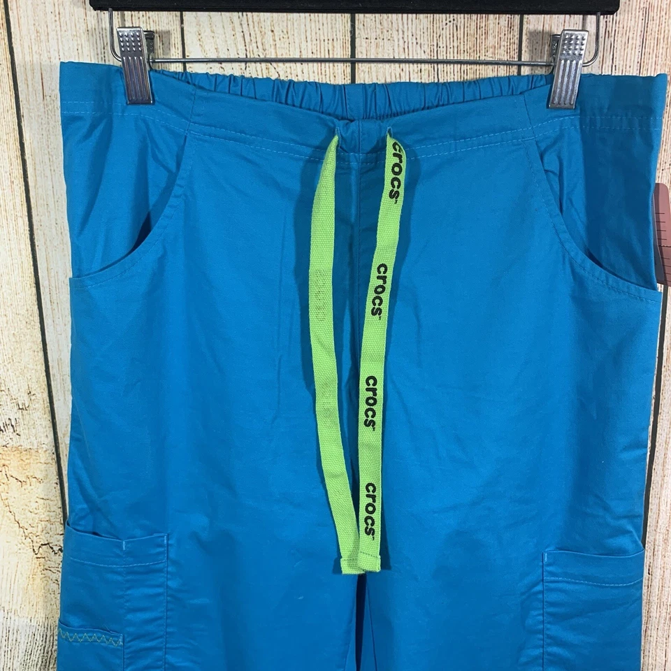Pantalones Médicos Carga Crocs Ropa Médica Para Mujer Nuevos con Etiquetas Talla S Azul Turquesa Foto 2 de 4