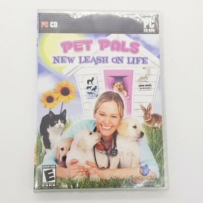 Pet Pals New Leash on Life PC CD-ROM Educational Cats Dogs Bunny Vet Game Doctor