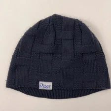 Piper horse smartpak black basket knit pattern winter hat made in Canada