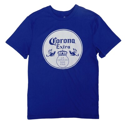 Corona Extra Mens Blue Tee Short Sleeve T-Shirt