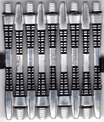 WINMAU TRIAD Medium Black Aluminium Dart Shafts: 1 Set of 3