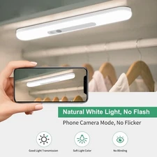 LED Adjustable Cabinet Lamps Smart Body Sensor Open Kitchen Closet Stair Lights