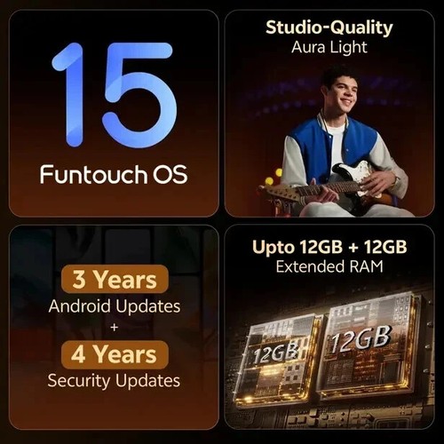 vivo T4 Ultra 5G-Factory Unlocked-Dual SIM-512 GB Storage-Global Version-Gold - 第 13/19 張圖片