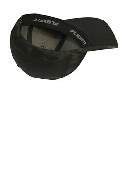 flexfit multicam black camo hat with tone on tone black American Flag | eBay