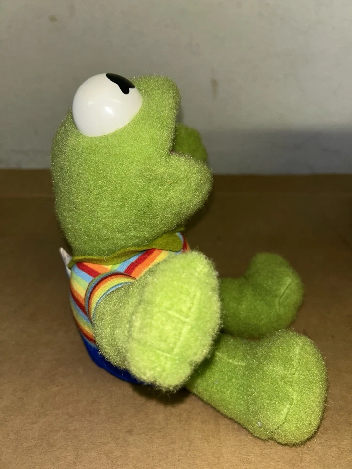 Juguete de peluche vintage Hasbro Softies Muppet Babies Kermit the Frog 13" 1983 Foto 4 de 4