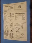 Vintage Marx Johnny West equipment manual