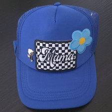 Blue Mesh Back Trucker Hat Adjustable OS Mama...