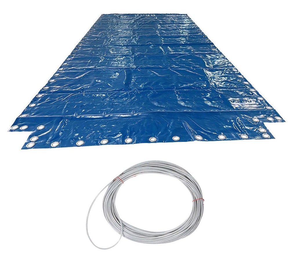 8'x 20' Shipping Container Tarps w/Cable Waterproof Shipping Container Cover