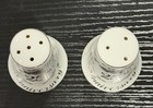 Vintage Lefton 25th Anniversary Salt & Pepper Shakers Leaf Print 11825V80C — photo 2