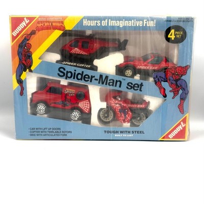 Vintage 1984 Buddy L ''Brute Vehicles'' Marvel Secret Wars Spider-Man Set NIB