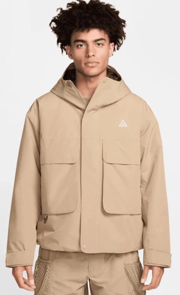 Nike ACG Jacket Mens Large Tall Khaki PrimaLoft Skull Peak Storm-FIT FV8681-247