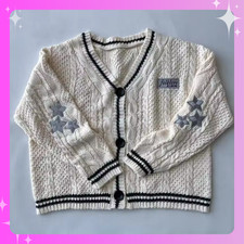 Taylor Swift Folklore Cardigan Beige Star Emb...