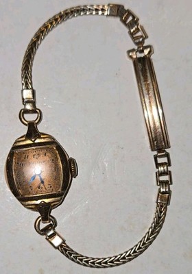  Vintage Bulova 6CF Watch 17 Seventeen Jewels Unadjusted Mechanical Gold Tone