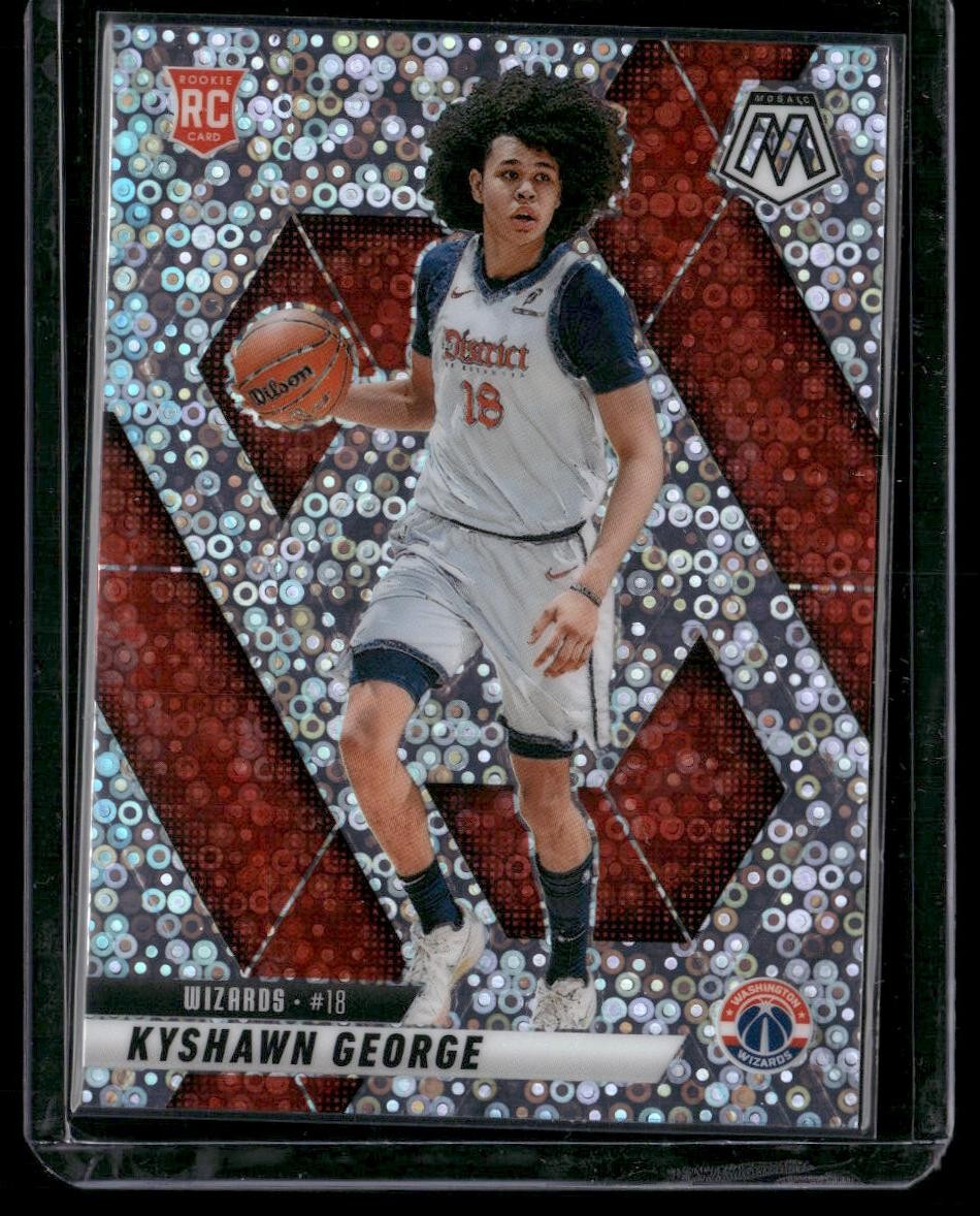 2024-25 Panini Mosaic #247 Kyshawn George Fast Break Silver Mosaic