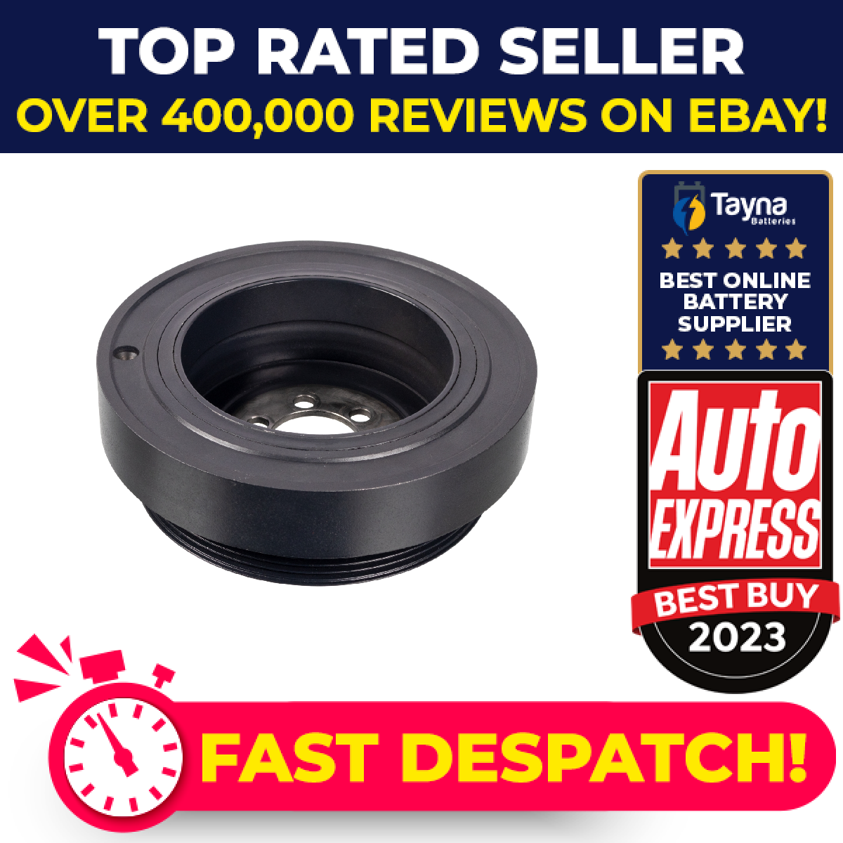 Crankshaft Pulley fits BMW 530 E60, E61 3.0 04 to 10 Automatic Transmission Belt