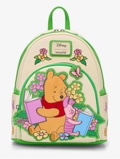 Loungefly Disney Winnie the Pooh Piglet Pooh Bear Reading Mini Backpack New