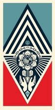 Shepard Fairey Cultivate Harmony Obey Signed Authentic Rare 500 Versiart