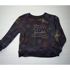 Disney Pixar Toy Story Kids Sweatshirt Gray Character Print 3T Woody Buzz