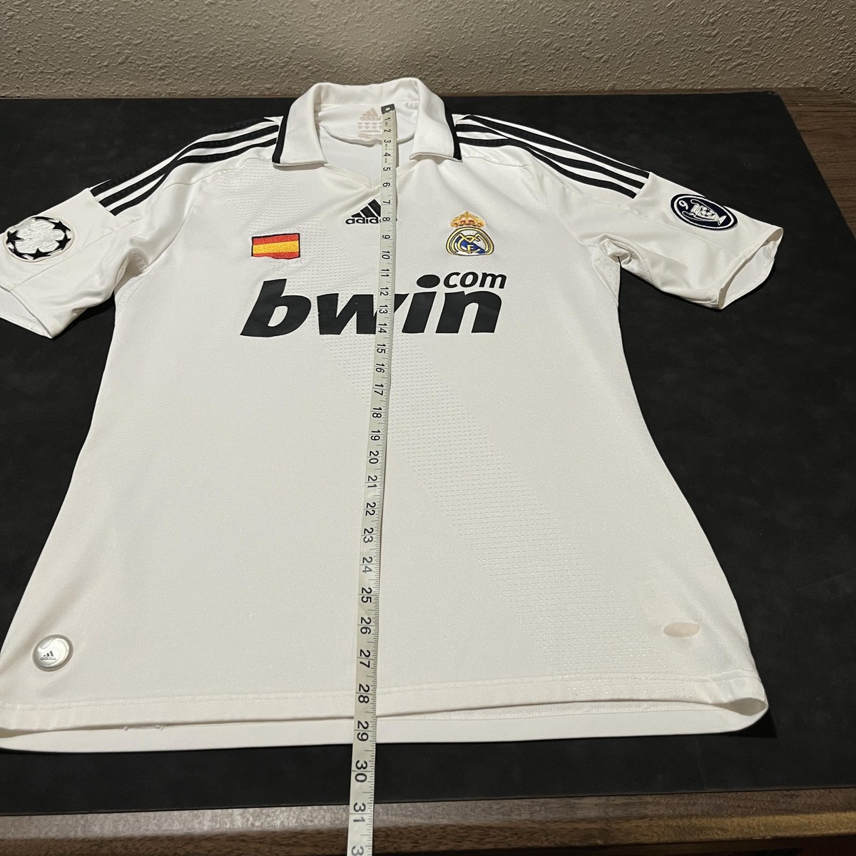 Real Madrid Jersey Men Vintage UEFA Soccer Champions League bwin
