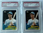 (2) Ken Griffey Jr. 1989 Topps Traded #41T Rookie Card PSA 9 MINT HOF RC