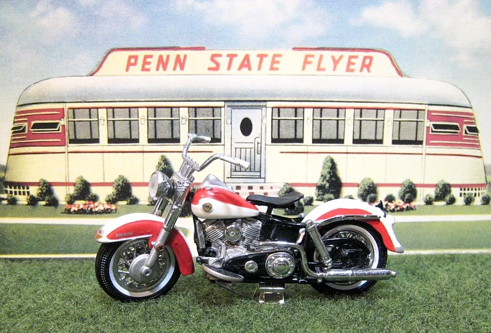 Franklin Como Nuevo 1/24 Harley Davidson 1958 Duo Glide Motocicleta Fuera de Stock Foto 2 de 4