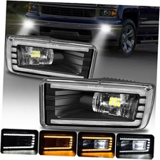LED Fog Lights Assembly with DRL For Chevy Silverado 07-15 Silverado LED DRL
