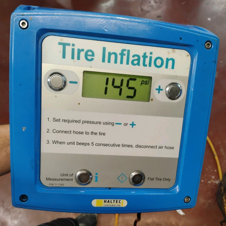 Inflador de pneus Haltec 89Xda, 1/4-18 Npt, azul - Imagem 2 de 4