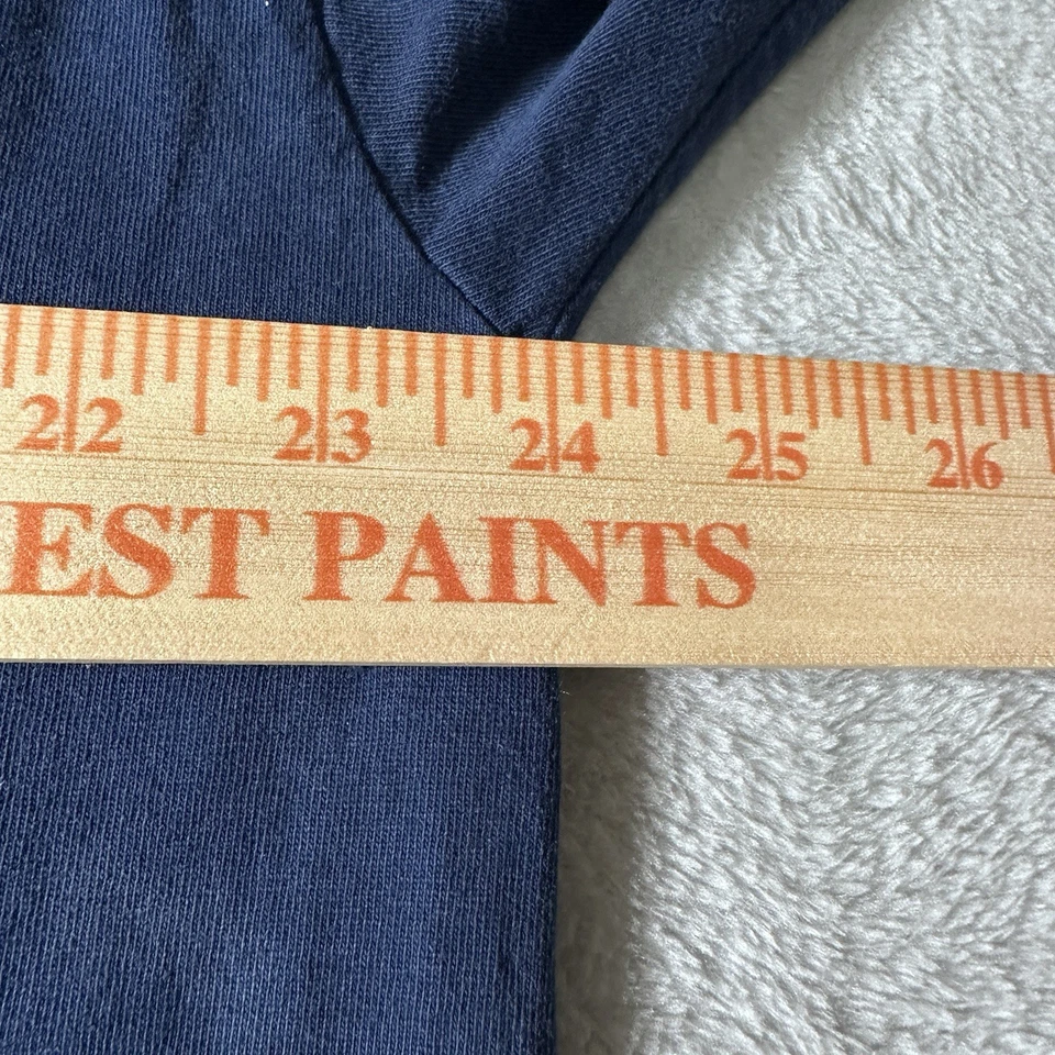 Camisa masculina vintage Harley Davidson azul marinho GG feita nos EUA tingida de gravata LS anos 90 - Imagem 4 de 4