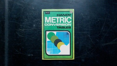 Walden Handy Metric Conversion Tables Book 1970s Metric Conversion Guide