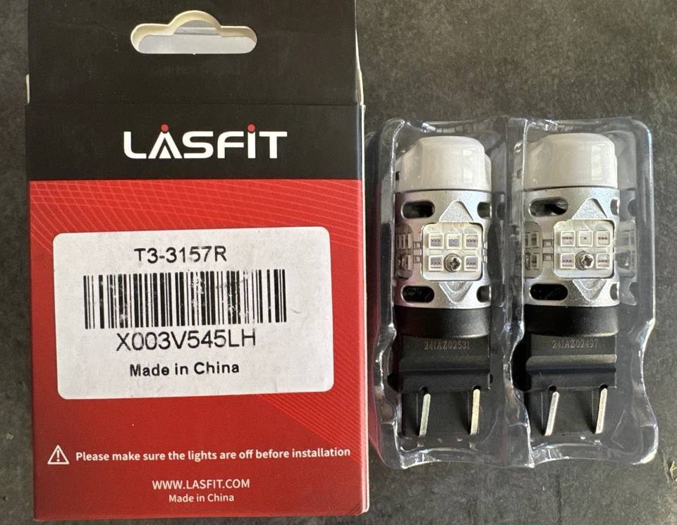 Lasfit 3157 LED Switchback Turn Signa Bright Parking/DRL Light Bulbs - Image 4 of 4