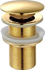 Gold Unslotted Basin Waste - Standard 1.1/4" Connection - Arty Bathrooms